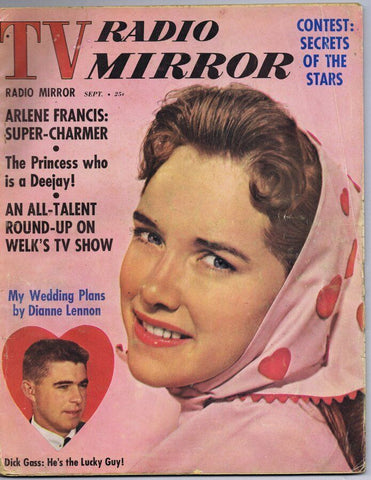 ORIGINAL Vintage September 1960 TV Radio Mirror Magazine Arlene Francis