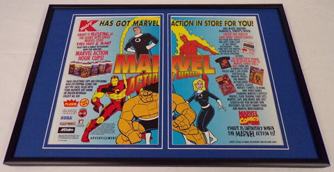 1995 K Mart / Marvel Action Hour 12x18 Framed ORIGINAL Advertising Display