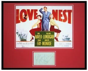 June Haver Signed Framed 16x20 Love Nest Poster Display 