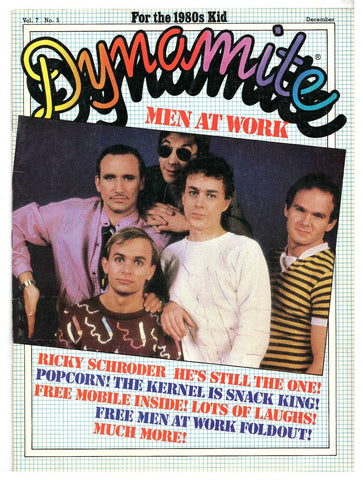 VINTAGE Dec 1983 Dynamite Magazine Men at Work Ricky Schroder