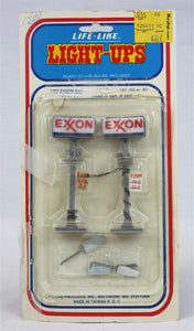 VINTAGE 1980s Life Like Light Up Exxon Gas Oil #1202