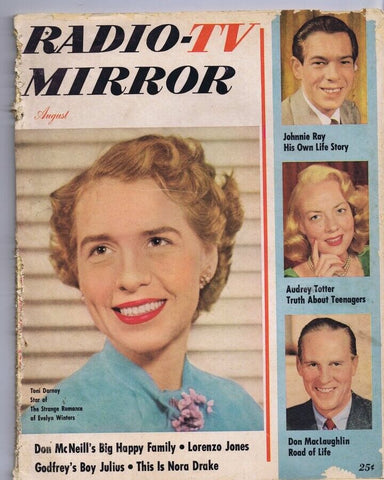 ORIGINAL Vintage August 1952 Radio TV Mirror Magazine Audrey Totter