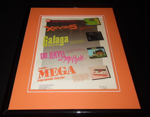 Xevious Galaga 1988 NES Nintendo 11x14 Framed ORIGINAL Vintage Advertisement