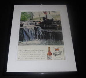 1958 Kentucky Tavern Whiskey Framed ORIGINAL Advertisement Frank Thompson