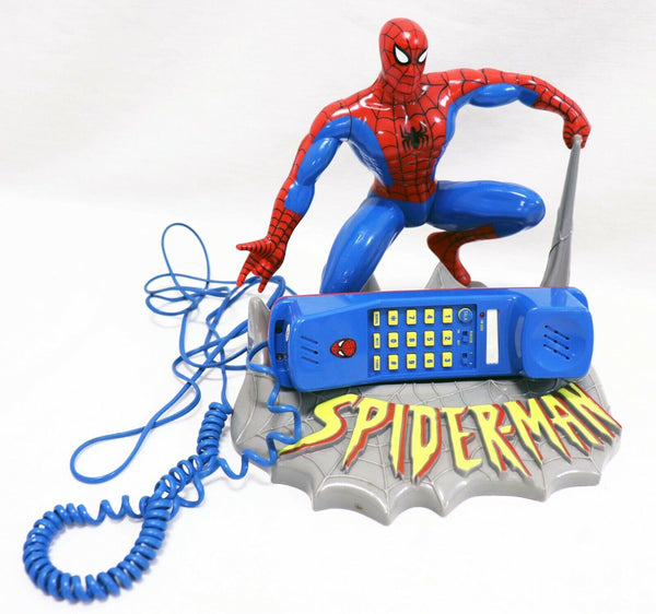 VINTAGE 1994 Rec Sound Marvel Spider-Man Figure Telephone