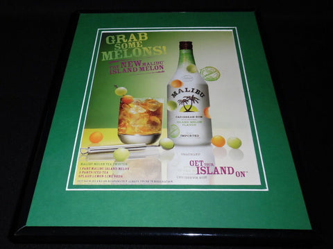 2009 Malibu Rum Framed 11x14 ORIGINAL Advertisement