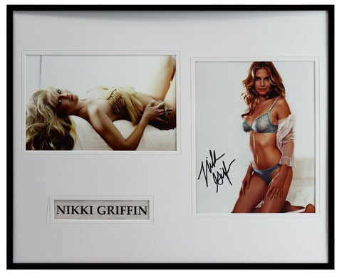 Nikki Griffin Signed Framed 16x20 Lingerie Photo Set AW Dukes of Hazzard