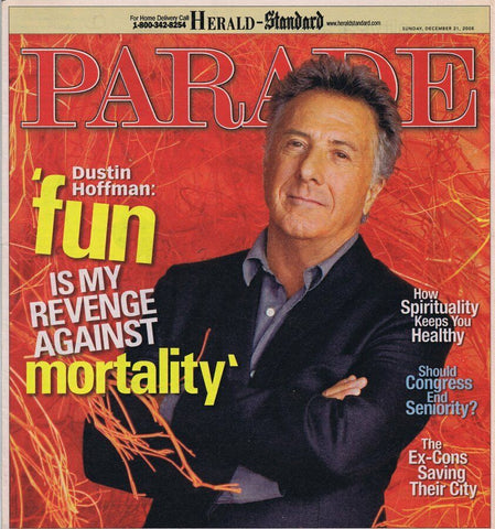 ORIGINAL Vintage Parade Magazine December 21 2006 Dustin Hoffman