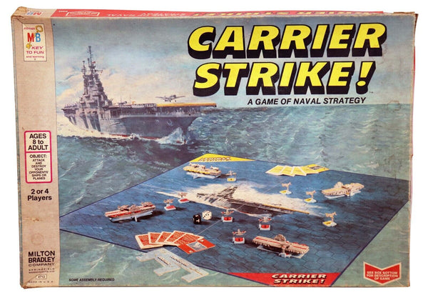 VINTAGE 1977 Milton Bradley Carrier Strike Board Game