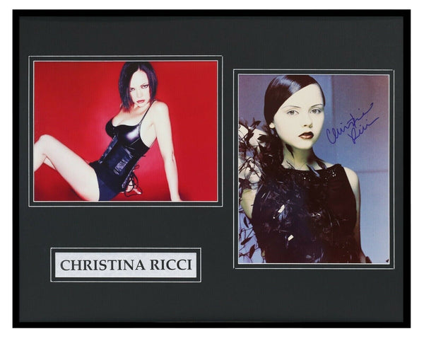 Christina Ricci Signed Framed 16x20 Photo Set