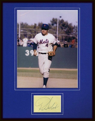 Ron Swoboda Signed Framed 11x14 Photo Display New York Mets