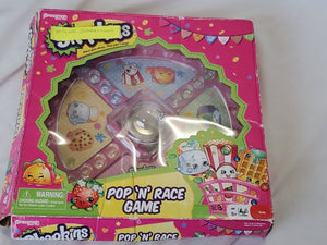 Pressman Shopkins Pop n Race Board Game