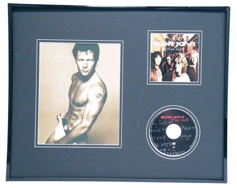 Jon Bon Jovi Signed Framed 16x20 These Days CD & Photo Display JSA