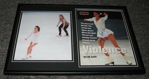 Nancy Kerrigan Signed Framed 12x18 Photo Set