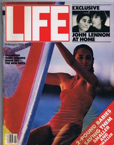 ORIGINAL Vintage Life Magazine February 1981 John Lennon at Home