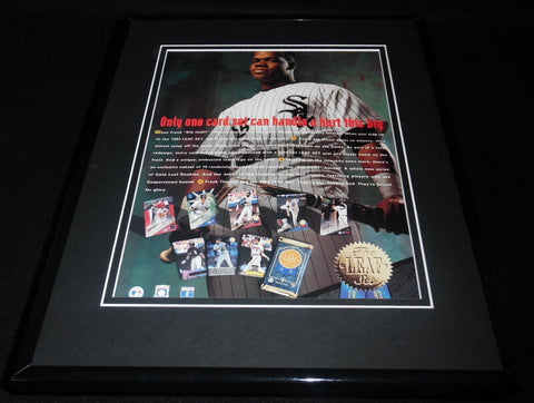 Frank Thomas 1993 Leaf Trading Cards 11x14 Framed ORIGINAL Advertisement 