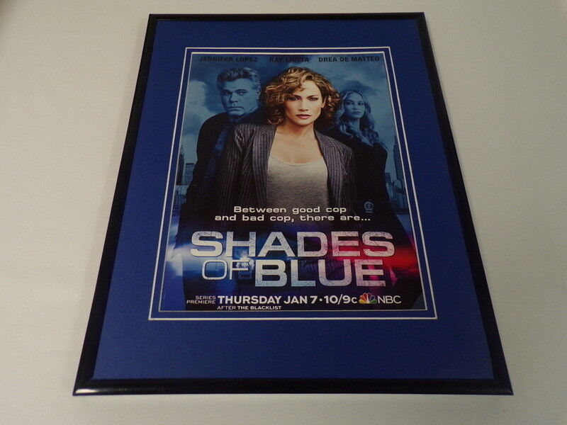 Shades of Blue 2016 NBC Framed 11x14 ORIGINAL Advertisement Jennifer Lopez