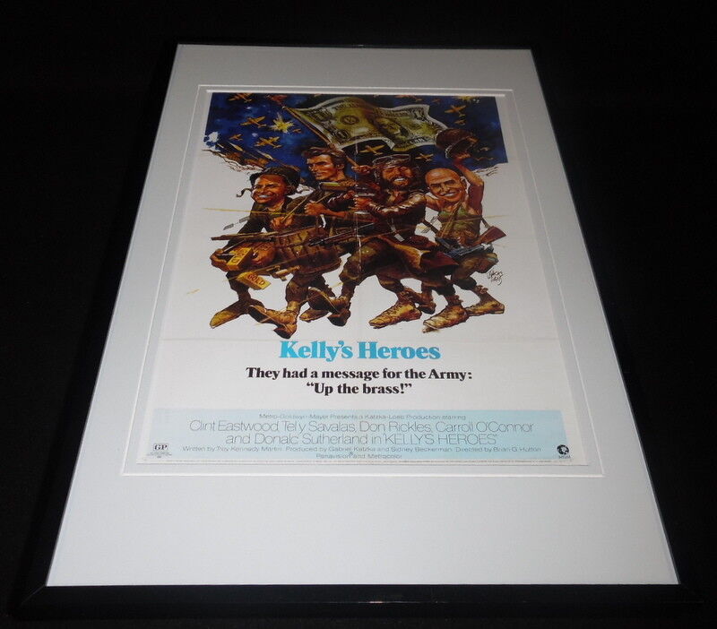 Kelly's Heroes 11x17 Framed Repro Poster Display Clint Eastwood