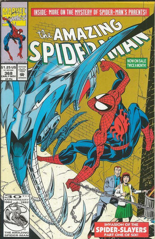 Amazing Spiderman #368 ORIGINAL Vintage 1992 Marvel Comics 