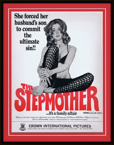 ORIGINAL 1972 The Stepmother 11x14 Framed Advertisement Katherine Justice