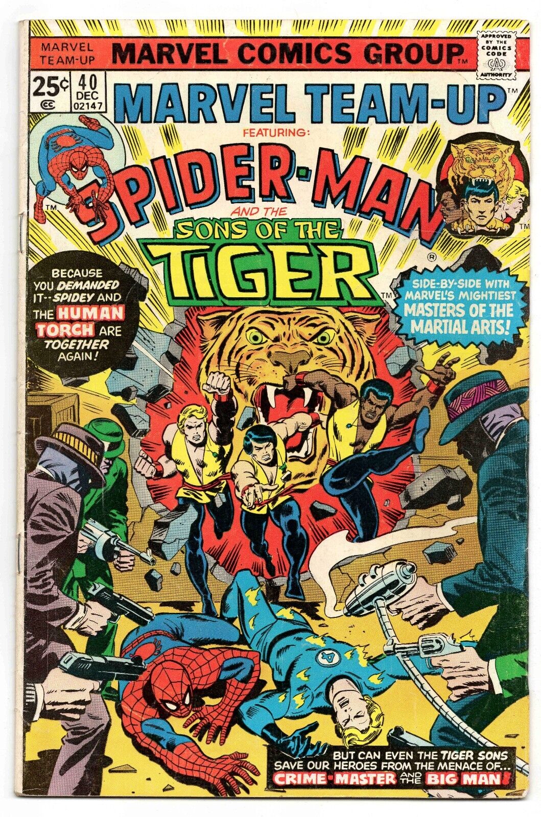 Marvel Team Up #40 VINTAGE 1975 Marvel Comics Spider-Man Sons of the Tiger