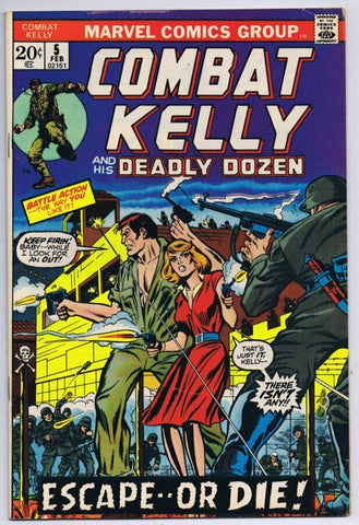 Combat Kelly #5 ORIGINAL Vintage 1973 Marvel Comics 