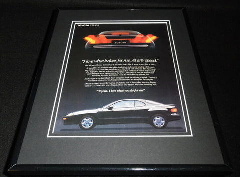 1989 Toyota Celica GT-S Framed 11x14 ORIGINAL Vintage Advertisement B