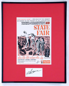 Pat Boone Signed Framed 16x20 ORIGINAL 1962 State Fair Advertising Display