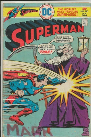 Superman #295 ORIGINAL Vintage 1976 DC Comics 