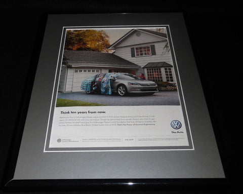 2012 Volkswagen VW Passat Framed 11x14 ORIGINAL Advertisement