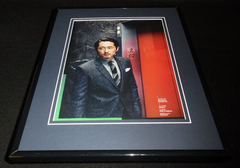 Steven Yeun 2016 in Burberry Framed 11x14 Photo Display Walking Dead Glenn