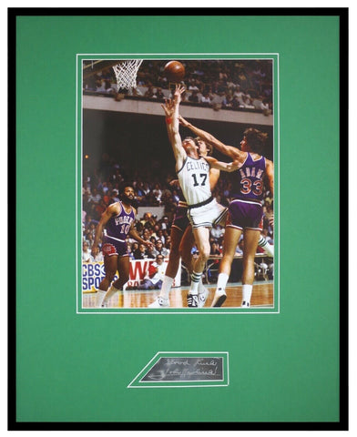 John Havlicek Signed Framed 16x20 Photo Display Boston Celtics 