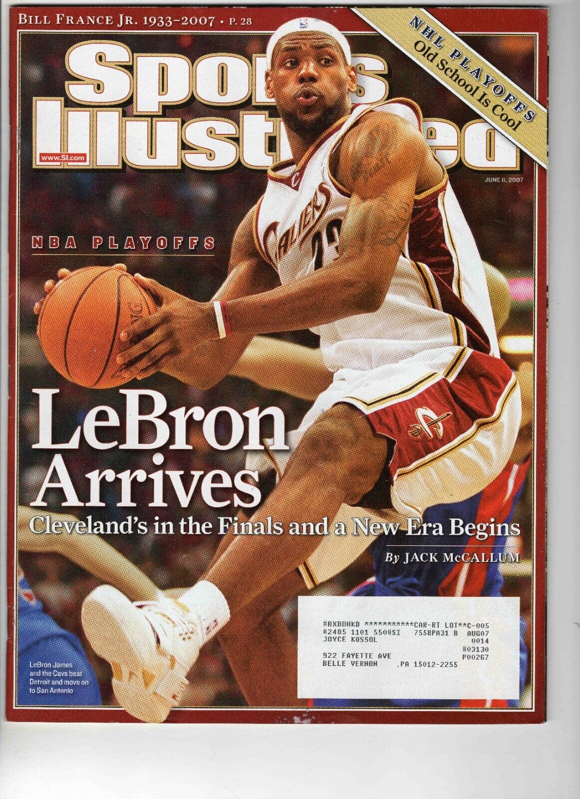 June 11 2007 Sports Illustrated Magazine Lebron James Cavaliers