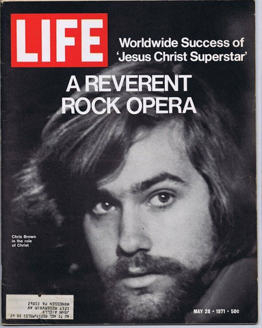 ORIGINAL Vintage Life Magazine May 28 1971 Jesus Christ Superstar Chris Brown