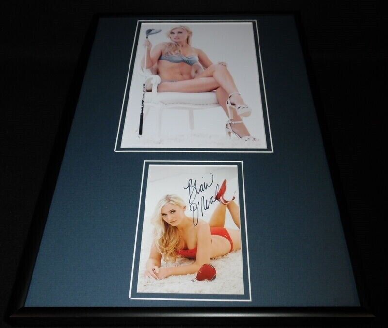 Blair O'Neal Signed Framed 12x18 Bikini Photo Display D