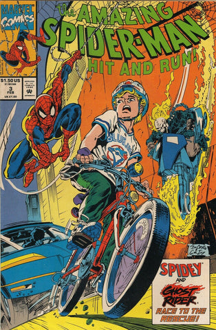 Amazing Spider-Man Hit and Run #3 ORIGINAL Vintage 1993 Marvel Comics 