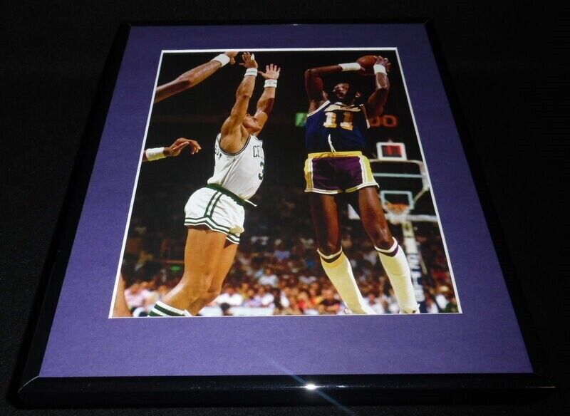 Bob McAdoo vs Dennis Johnson Framed 11x14 Photo Display Lakers vs Celtics