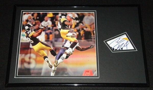 Ike Taylor Signed Framed 11x17 Photo Display Steelers vs Patriots