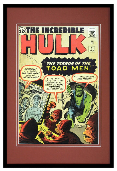 Incredible Hulk #2 Toad Men Marvel Framed 12x18 Official Repro Cover Display