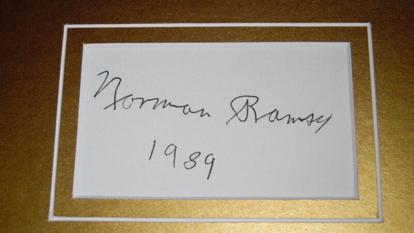  Norman Ramsey Signed Framed Nobel Prize 11x14 Photo Display JSA