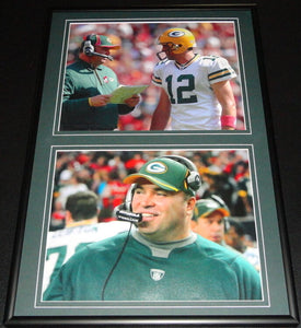 Aaron Rodgers & Mike McCarthy Framed 12x18 Photo Set Packers