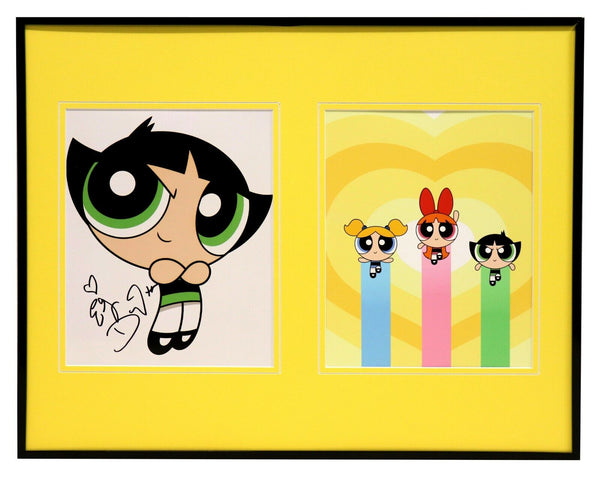 EG Daily Signed Framed 16x20 Photo Set AW Powerpuff Girls Buttercup