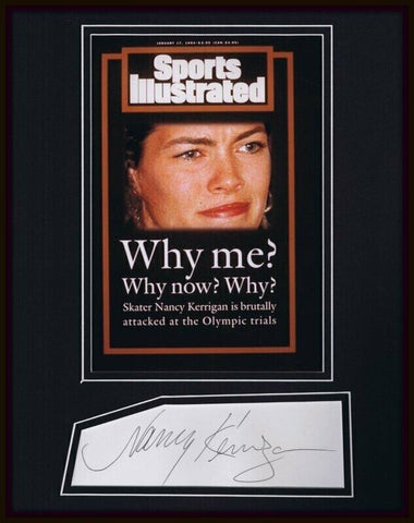 Nancy Kerrigan Signed Framed 11x14 Sports Illustrated Cover Display JSA