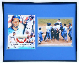 George Brett Framed 16x20 Limited Edition Photo Display Royals Pine Tar Incident