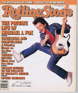 VINTAGE Mar 12 1987 Rolling Stone Magazine #495 Michael J Fox Spuds Mackenzie Ad