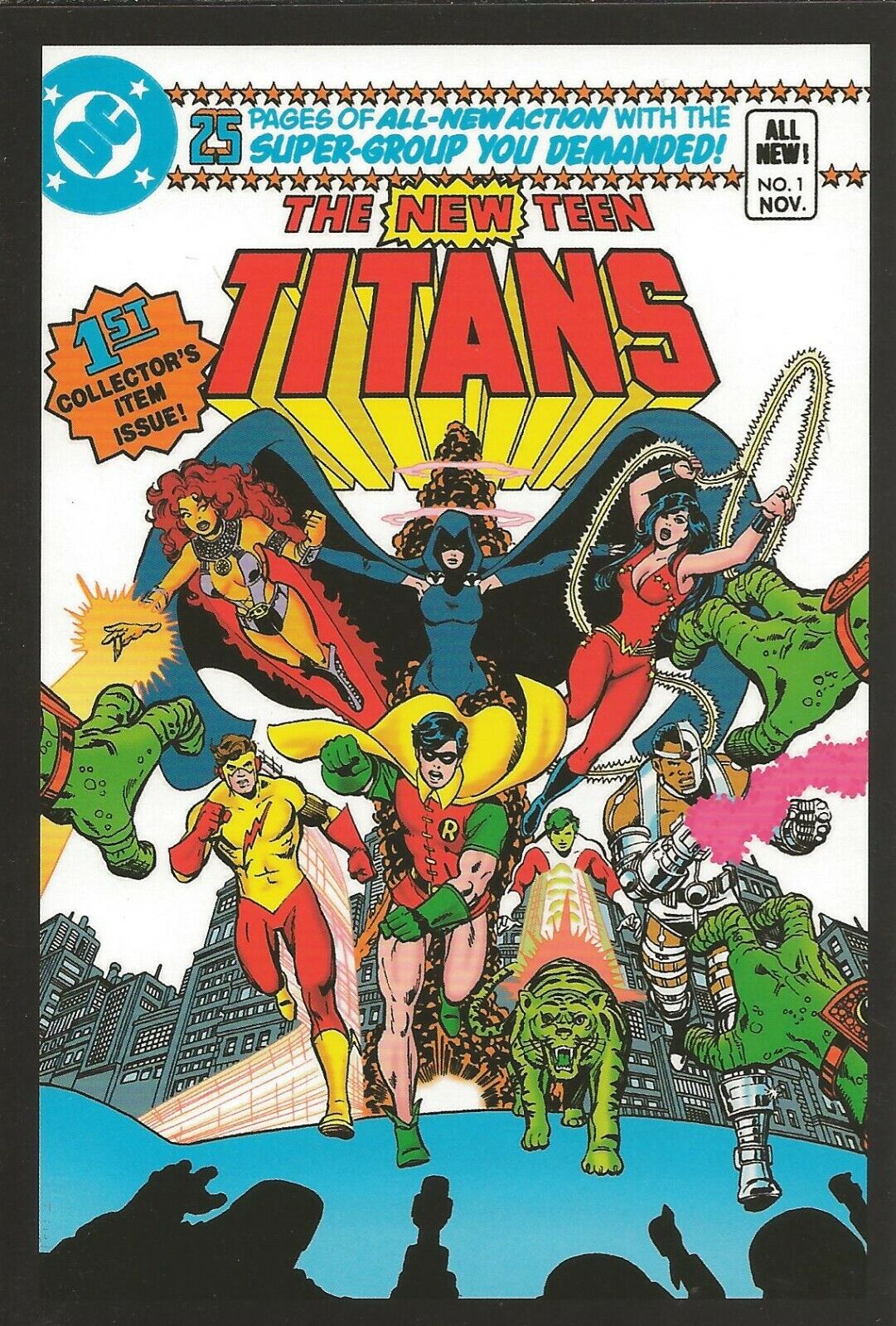 New Teen Titans #1 4x5" Cover Postcard 2010 DC Comics Batman  