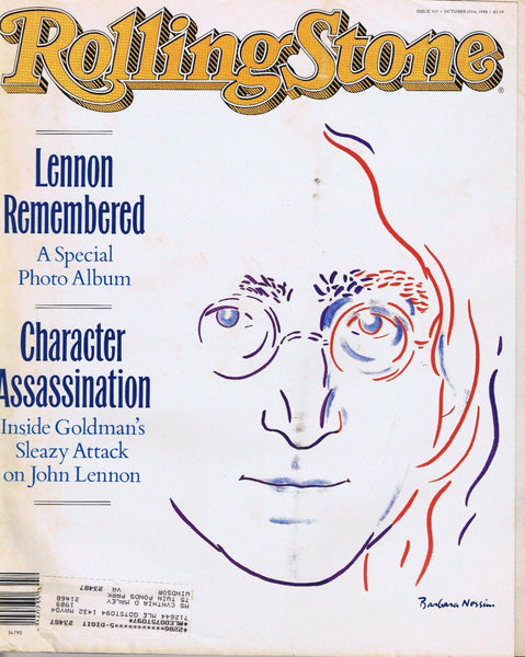 VINTAGE Oct 20 1988 Rolling Stone Magazine #537 John Lennon Remembered