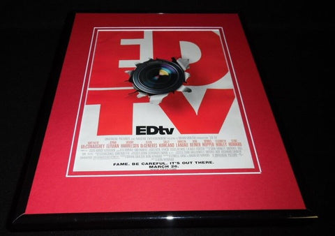 EdTV 1999 11x14 Framed ORIGINAL Vintage Advertisement Matthew McConaughey