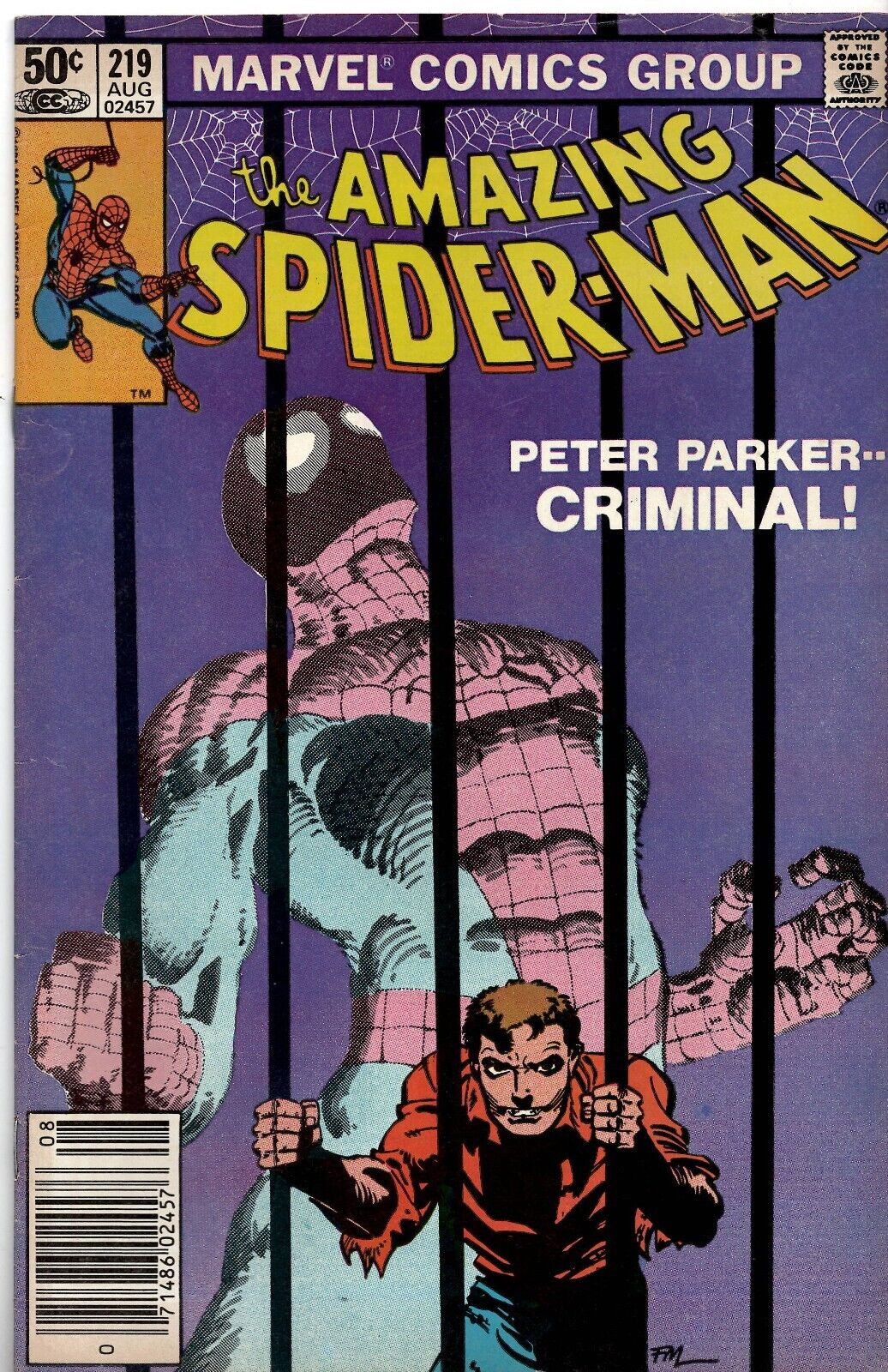 Amazing Spiderman #219 VINTAGE 1981 Marvel Comics 1st Armand Dubroth