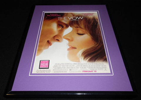 The Vow 2012 Channing Tatum Rachel McAdams Framed ORIGINAL Advertisement 